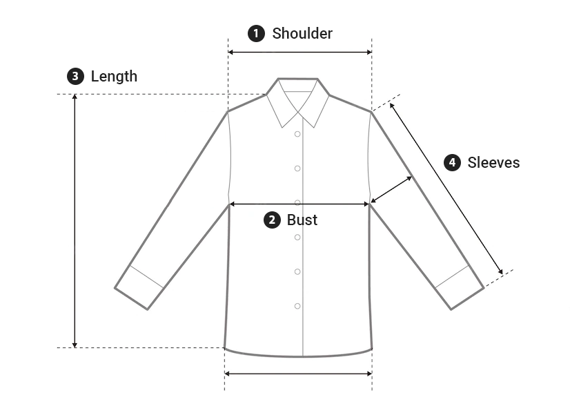 Alovz cloth size guide